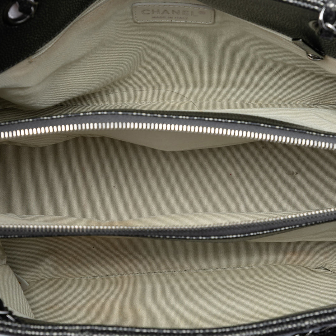 Chanel CC Matelassé Caviar Cabas chaîne