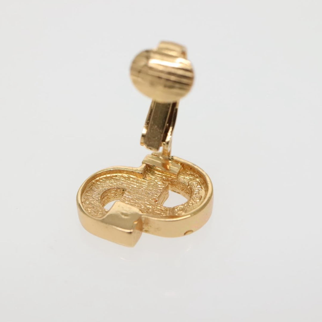 Christian Dior Boucles d'oreilles à clip avec logo CD