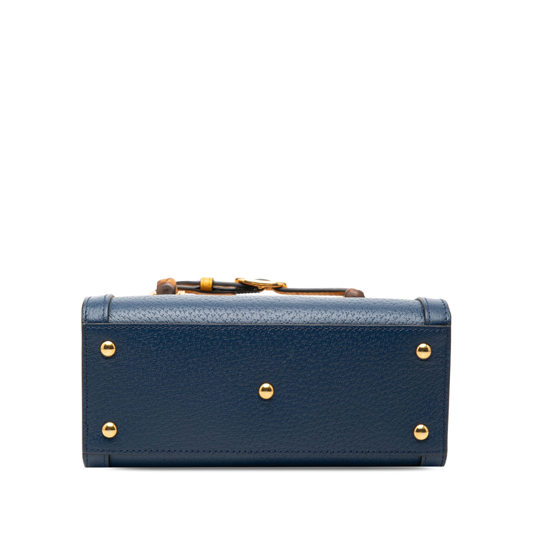 Bamboo Diana Sac Petit Cuir de veau Bleu