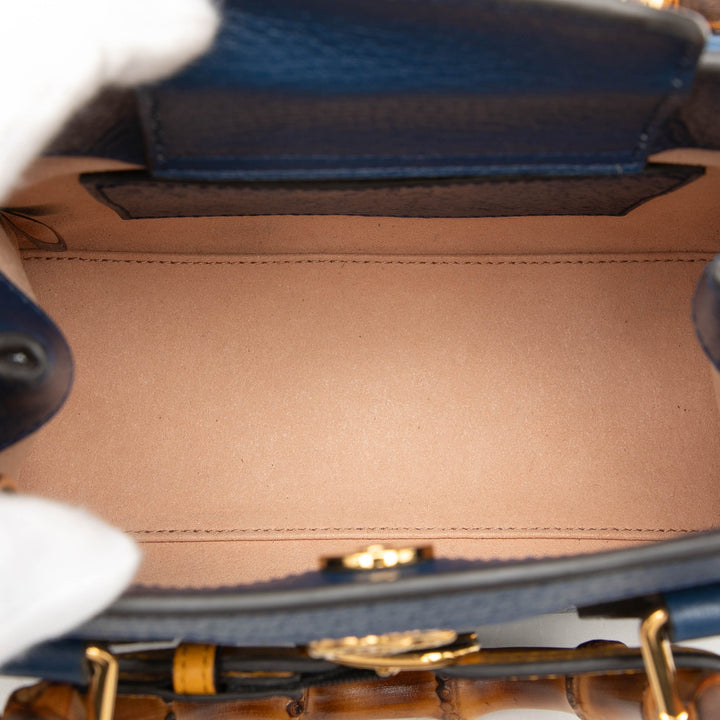 Bamboo Diana Sac Petit Cuir de veau Bleu