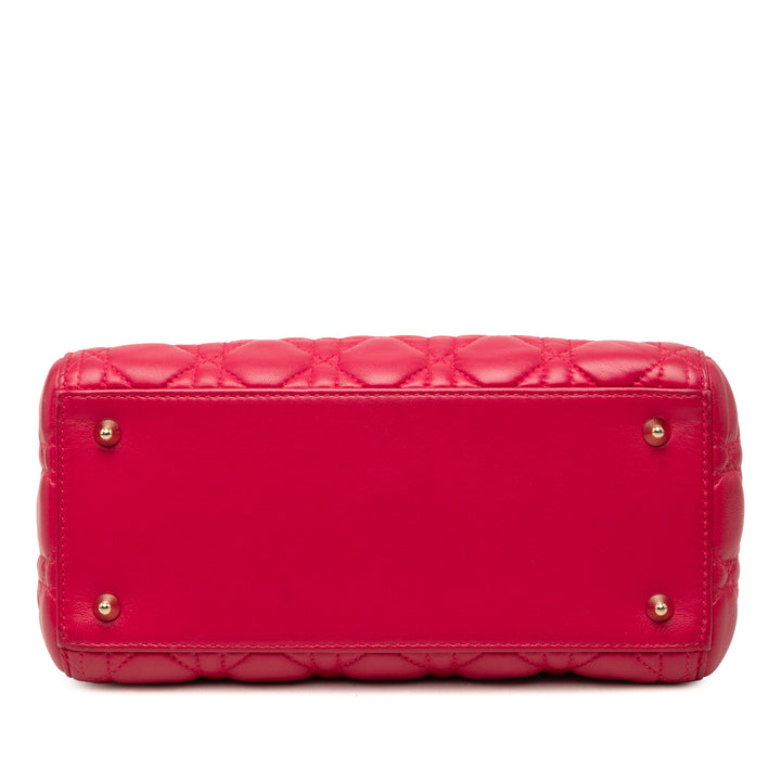 Dior Lady Dior Cannage Moyen Cuir d'agneau
