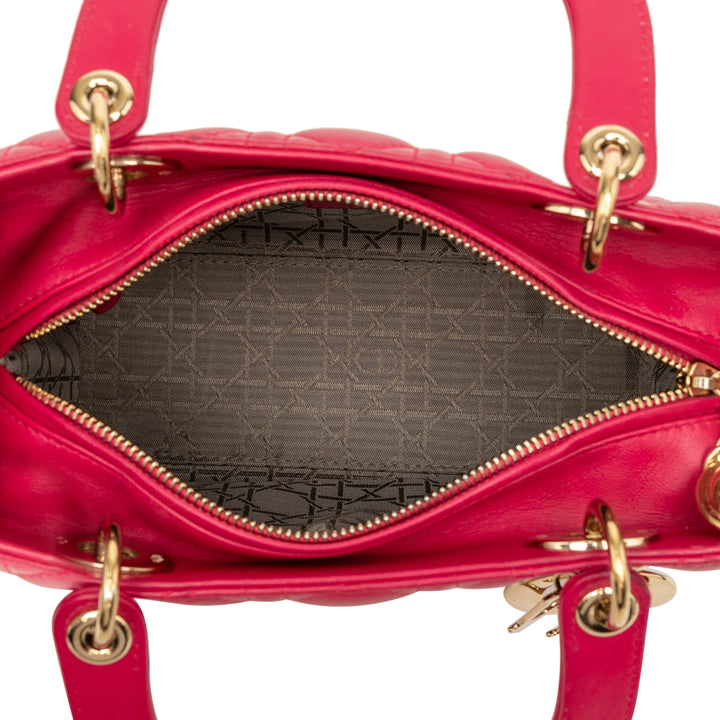 Dior Lady Dior Cannage Moyen Cuir d'agneau
