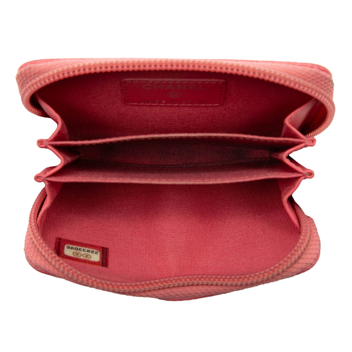 Chanel CC Caviar Zip Around Coin Purse