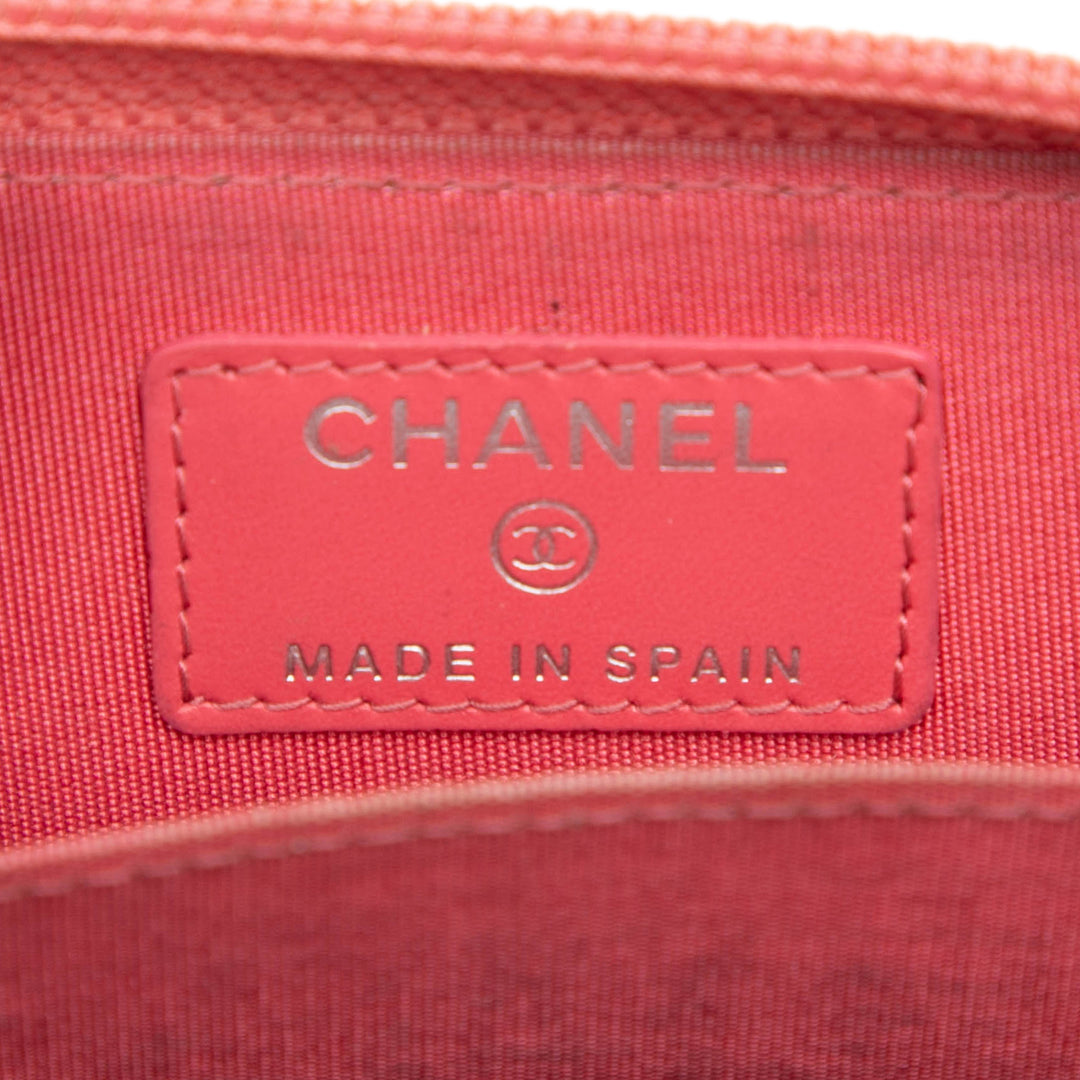 Chanel CC Caviar Zip Around Coin Purse