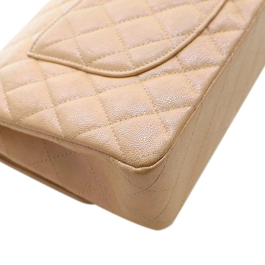 Chanel Medium Classic Iridescent Caviar Double rabat