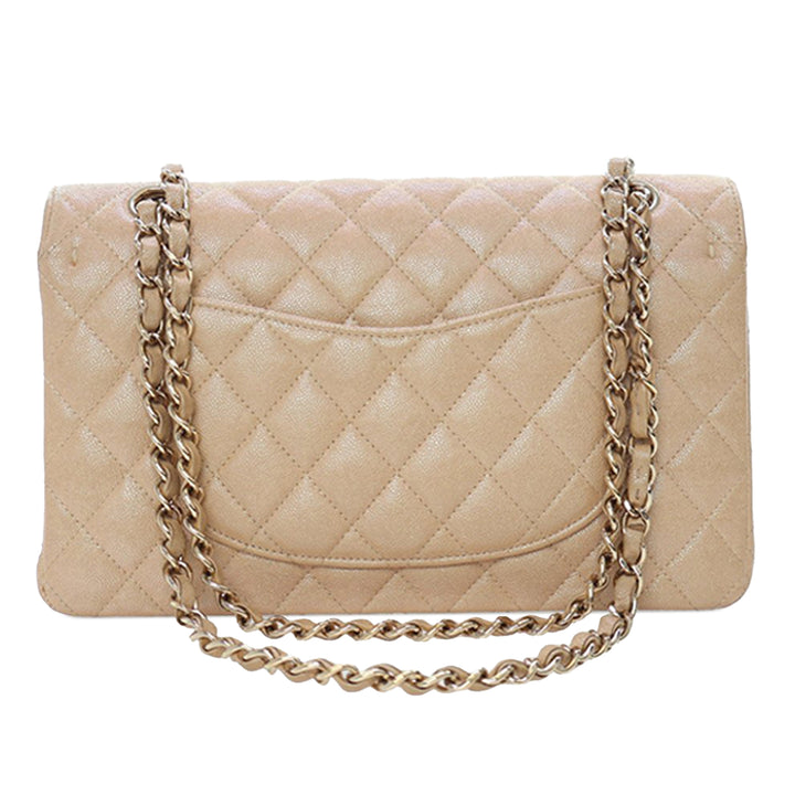 Chanel Medium Classic Iridescent Caviar Double rabat