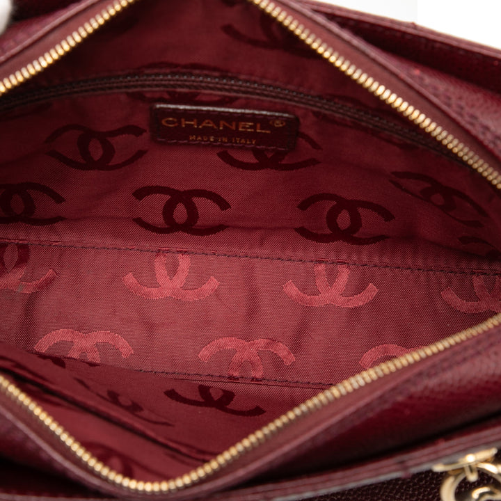 Chanel CC Choco Bar Caviar Wild Stitch Sac bandoulière