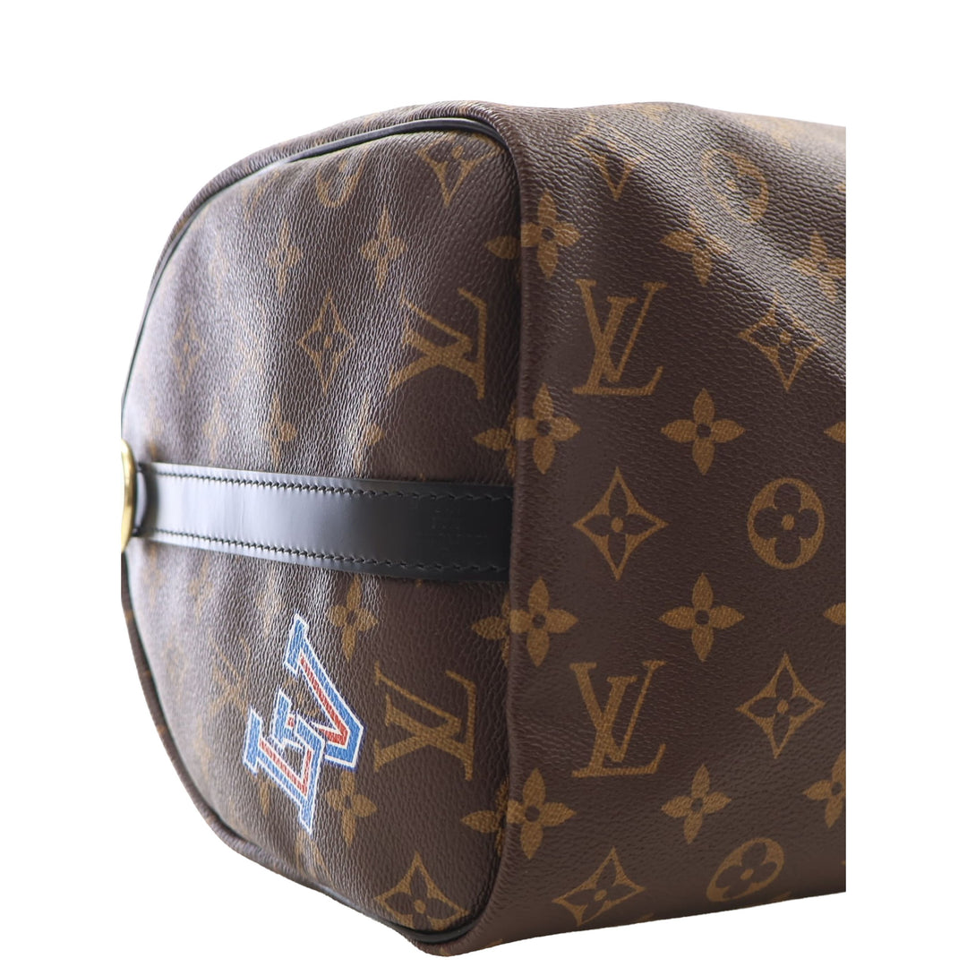 Louis Vuitton Sac à main World Tour Speedy Bandouliere 30 Monogram Marron – vue 11 – GABY PARIS