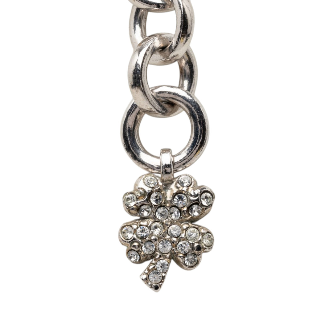 Chanel CC Brass Strass Pendant Collier