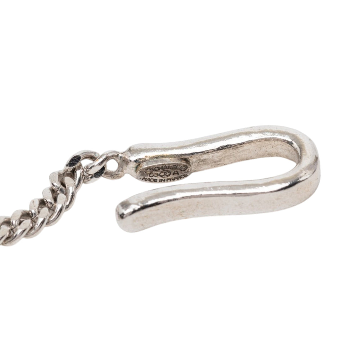 Chanel CC Brass Strass Pendant Collier