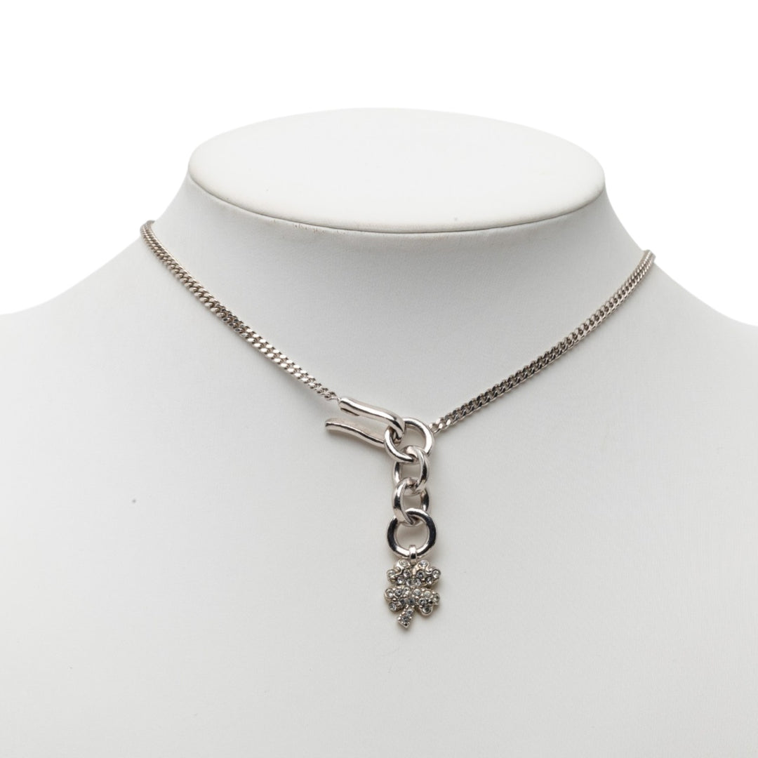 Chanel CC Brass Strass Pendant Collier