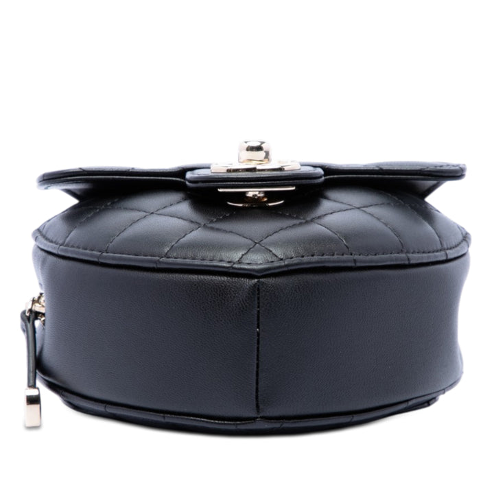 Chanel Mini Cuir d’agneau CC in Love Heart Sac porté croisé