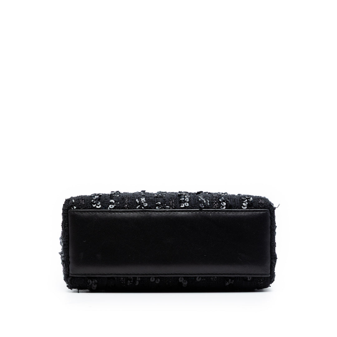 Dior Mini Tweed et Sequins Embellished Lady Dior
