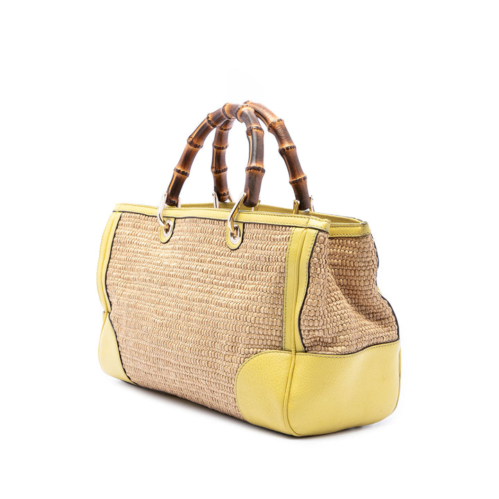 Bamboo Cabas Moyen Beige
