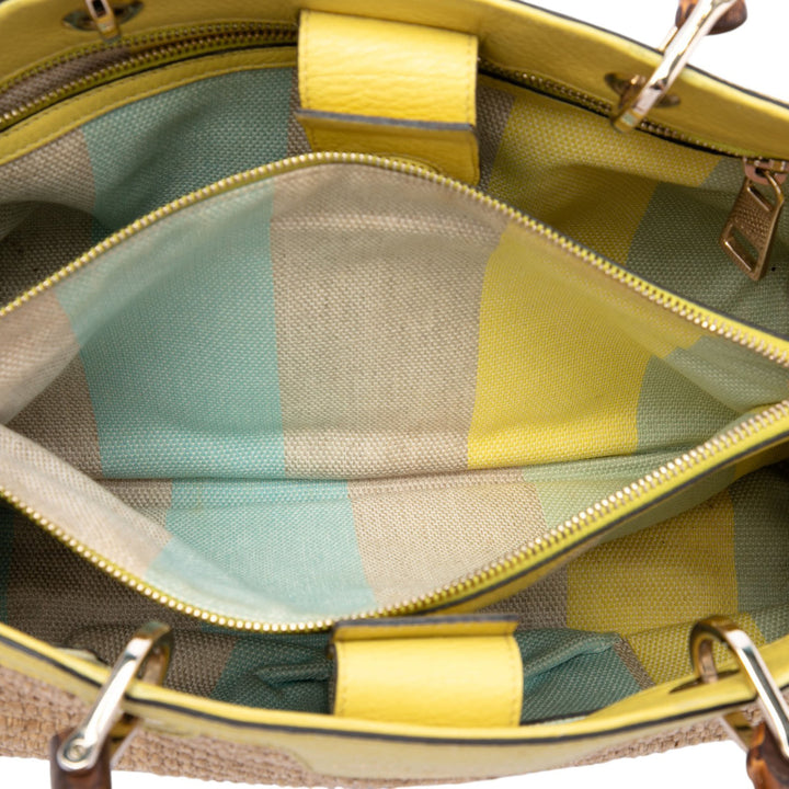 Bamboo Cabas Moyen Beige