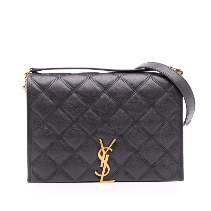 Saint Laurent Mini Quilted Cuir d’agneau Becky Chain Sac bandoulière Noir – GABY PARIS Authentique