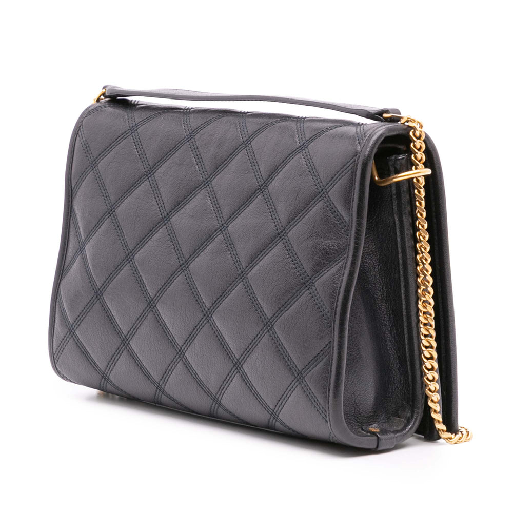 Saint Laurent Mini Quilted Cuir d’agneau Becky Chain Sac bandoulière Noir – GABY PARIS Authentique