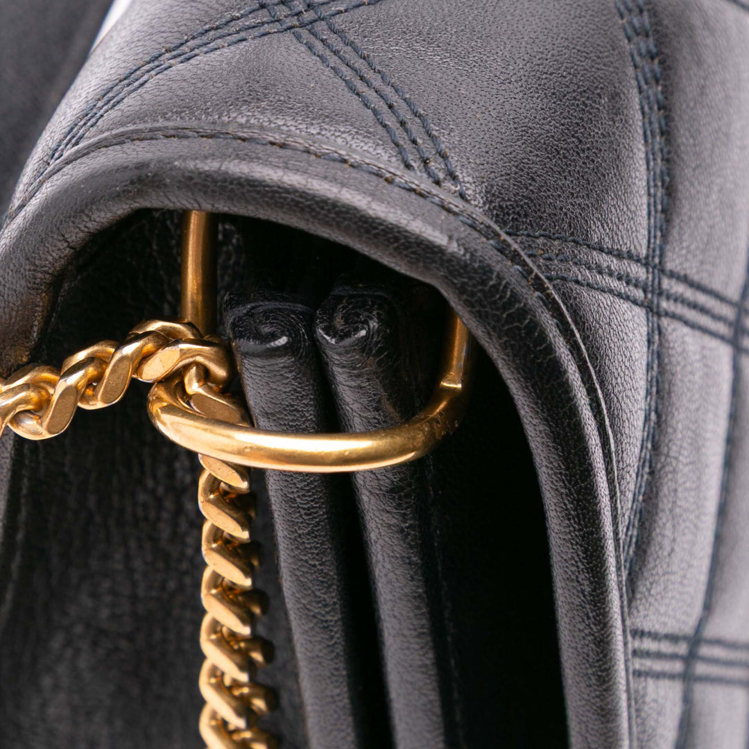 Saint Laurent Mini Quilted Cuir d’agneau Becky Chain Sac bandoulière Noir – GABY PARIS Authentique
