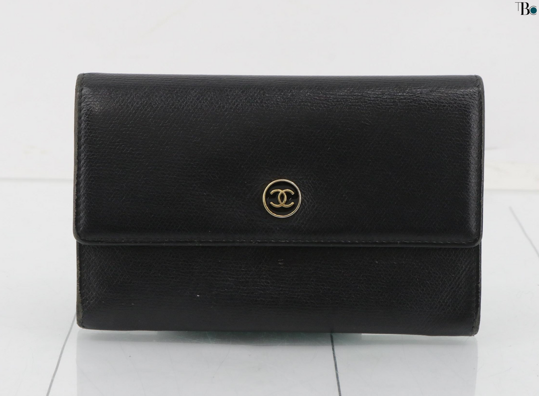 Chanel CC Portefeuille vintage coco button