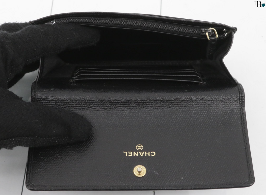 Chanel CC Portefeuille vintage coco button
