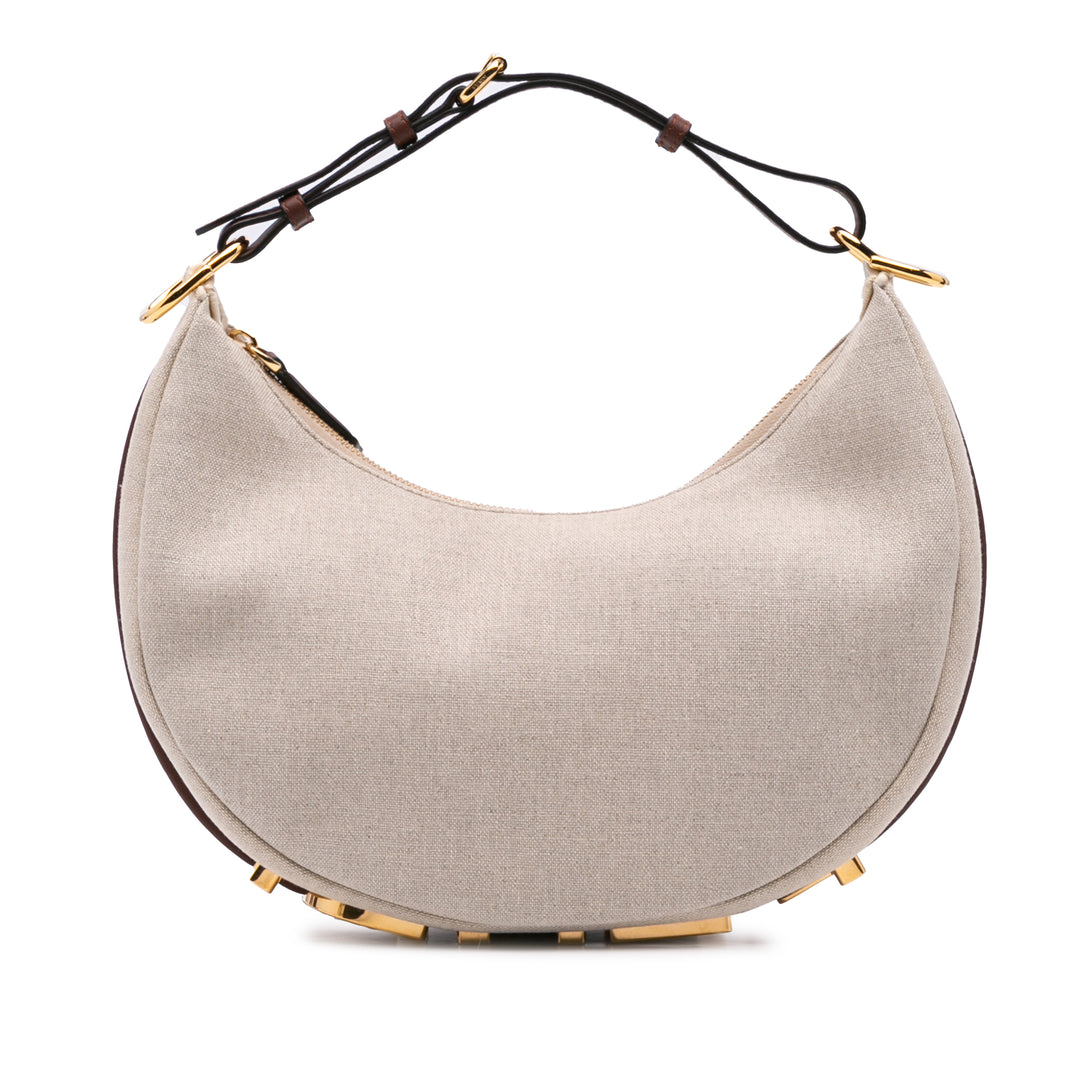 Small Canvas Fendigraphy Hobo Brown - Gaby Paris