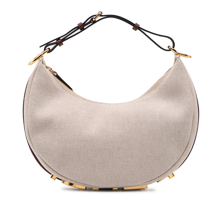Small Canvas Fendigraphy Hobo Brown - Gaby Paris