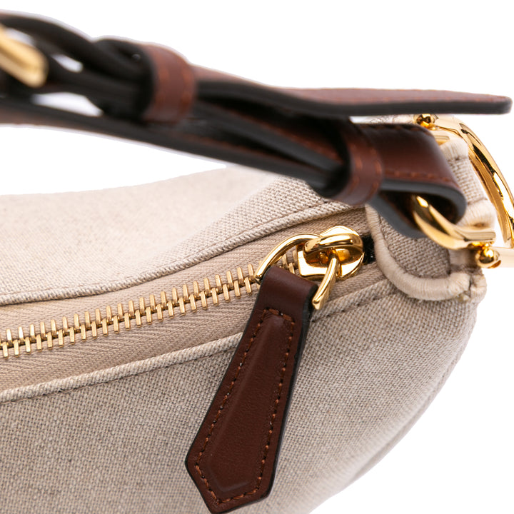 Small Canvas Fendigraphy Hobo Brown - Gaby Paris