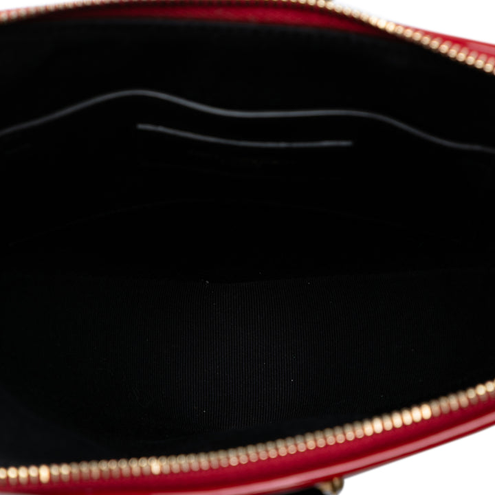 Saint Laurent Cuir verni Sac Coeur Heart Shaped Pochette