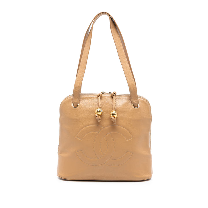 Chanel CC Caviar Two Way Zip Sac bandoulière