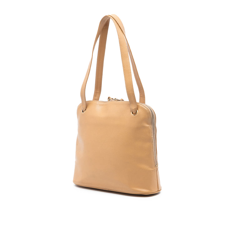 Chanel CC Caviar Two Way Zip Sac bandoulière