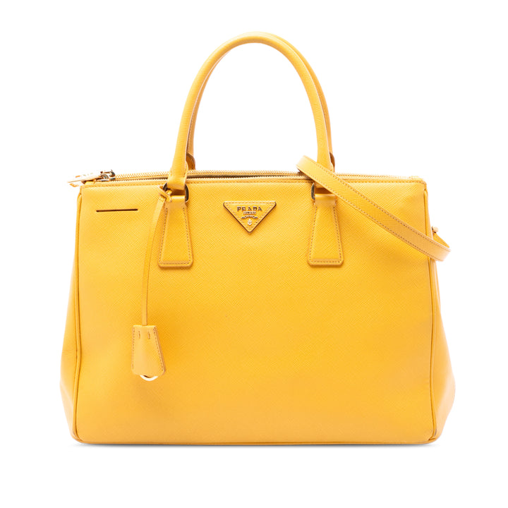 Prada Medium Saffiano Lux Galleria Double Zip Sac