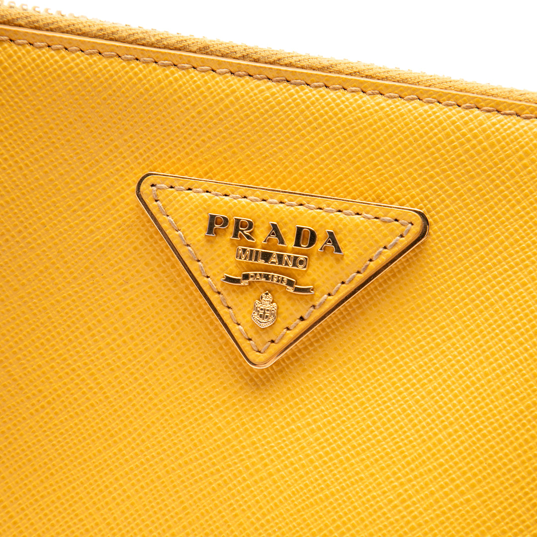 Prada Medium Saffiano Lux Galleria Double Zip Sac