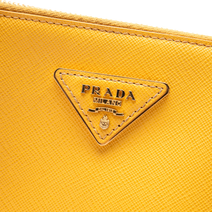 Prada Medium Saffiano Lux Galleria Double Zip Sac