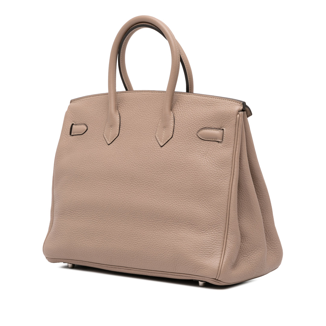 Hermès Clemence Birkin Retourne 35 Marron