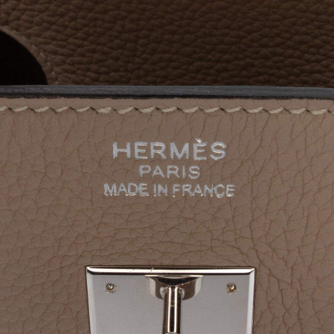 Hermès Clemence Birkin Retourne 35 Marron