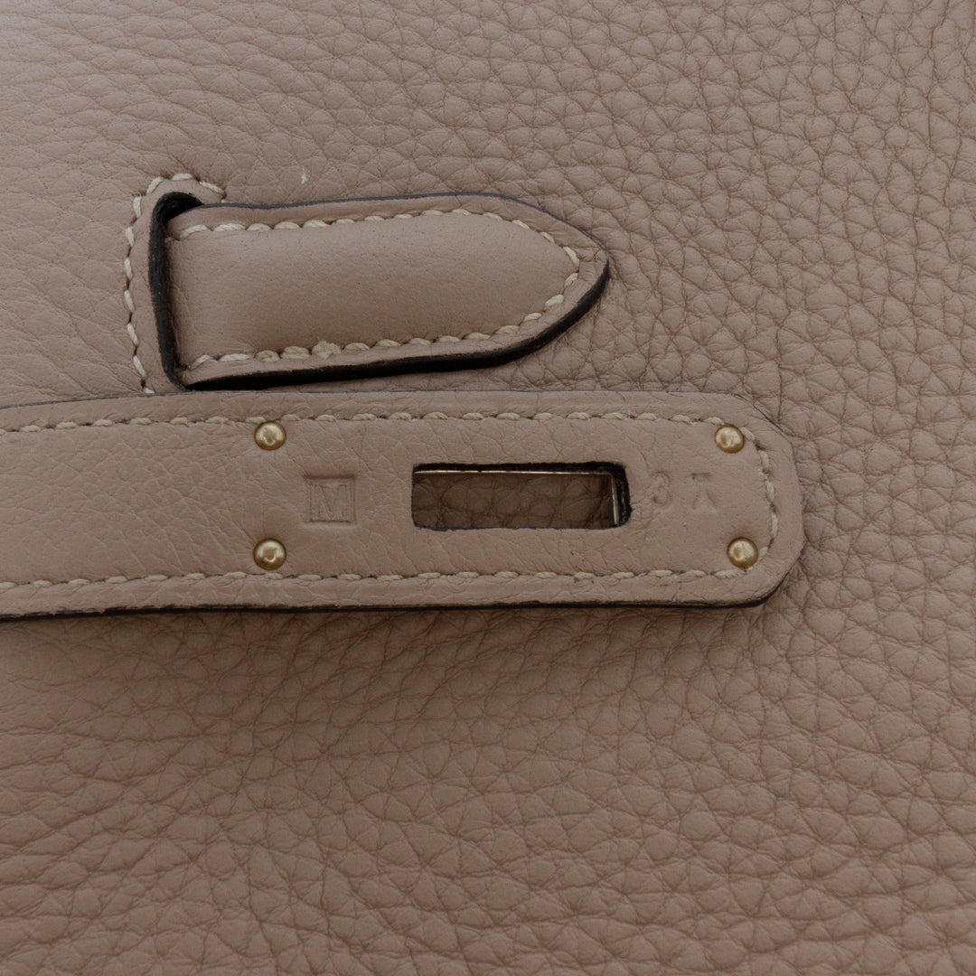 Hermès Clemence Birkin Retourne 35 Marron