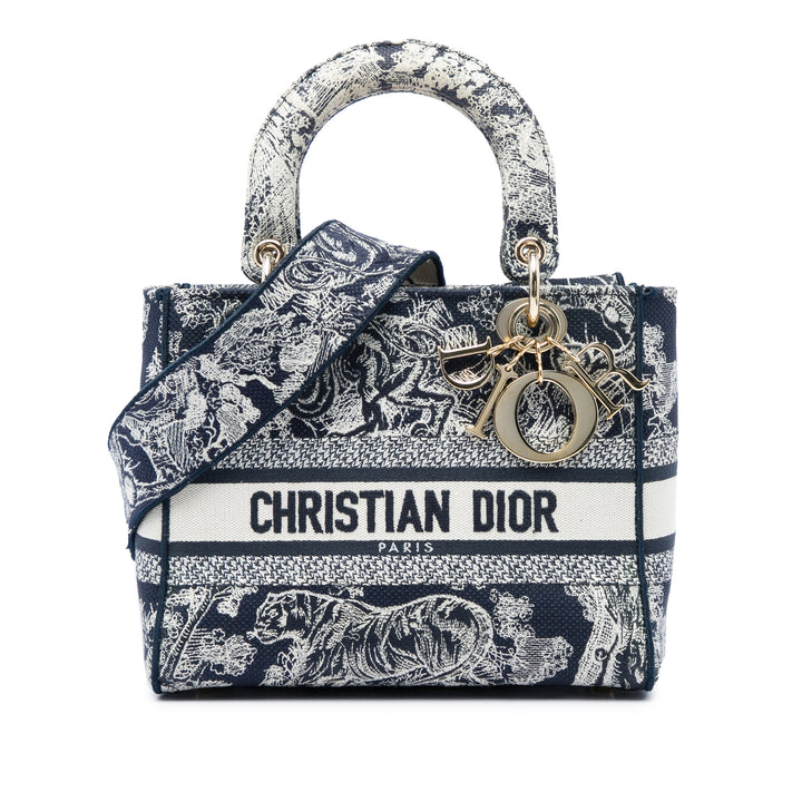 brodé de Jouy Lady D-Lite Moyen Bleu
