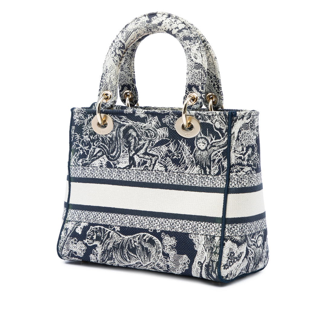 brodé de Jouy Lady D-Lite Moyen Bleu