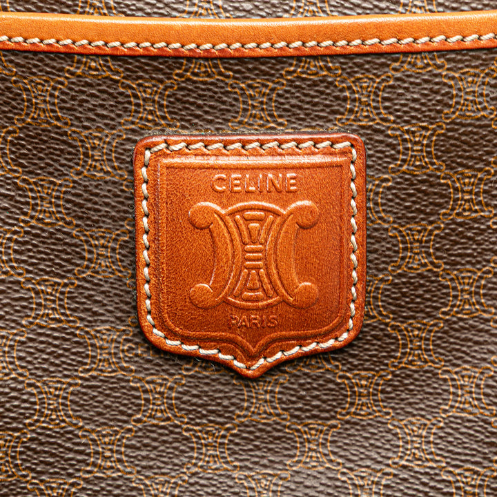 Macadam Coated Canvas Boston Bag Brown - Gaby Paris