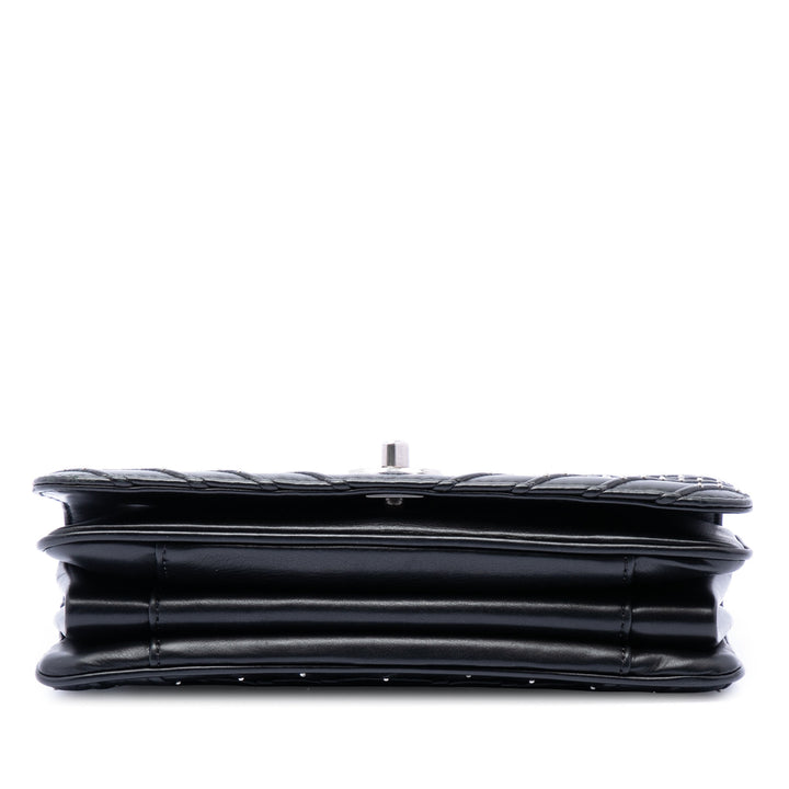 Chanel Chevron Cuir d’agneau Stud Wars Rabat intégral