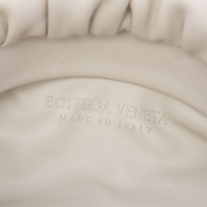 Bottega Veneta Chaîne Pochette Cuir d'agneau Blanc
