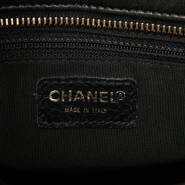 Chanel CC Chocolate Bar Cabas Cuir d'agneau