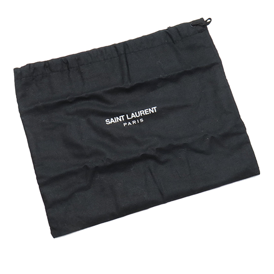 Saint Laurent Baby Chevron Cuir de veau Monogram Classic Sac à chaîne