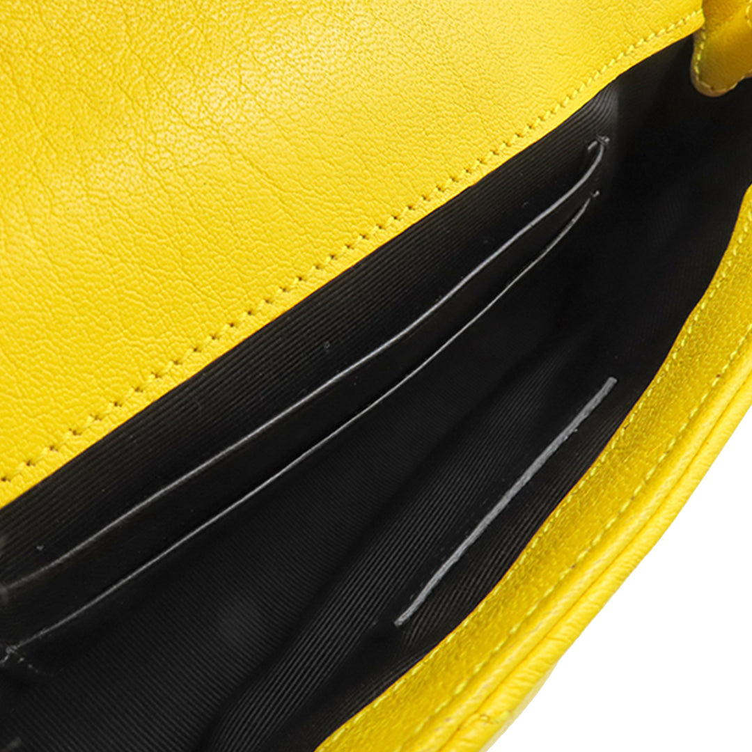 Saint Laurent Baby Chevron Cuir de veau Monogram Classic Sac à chaîne