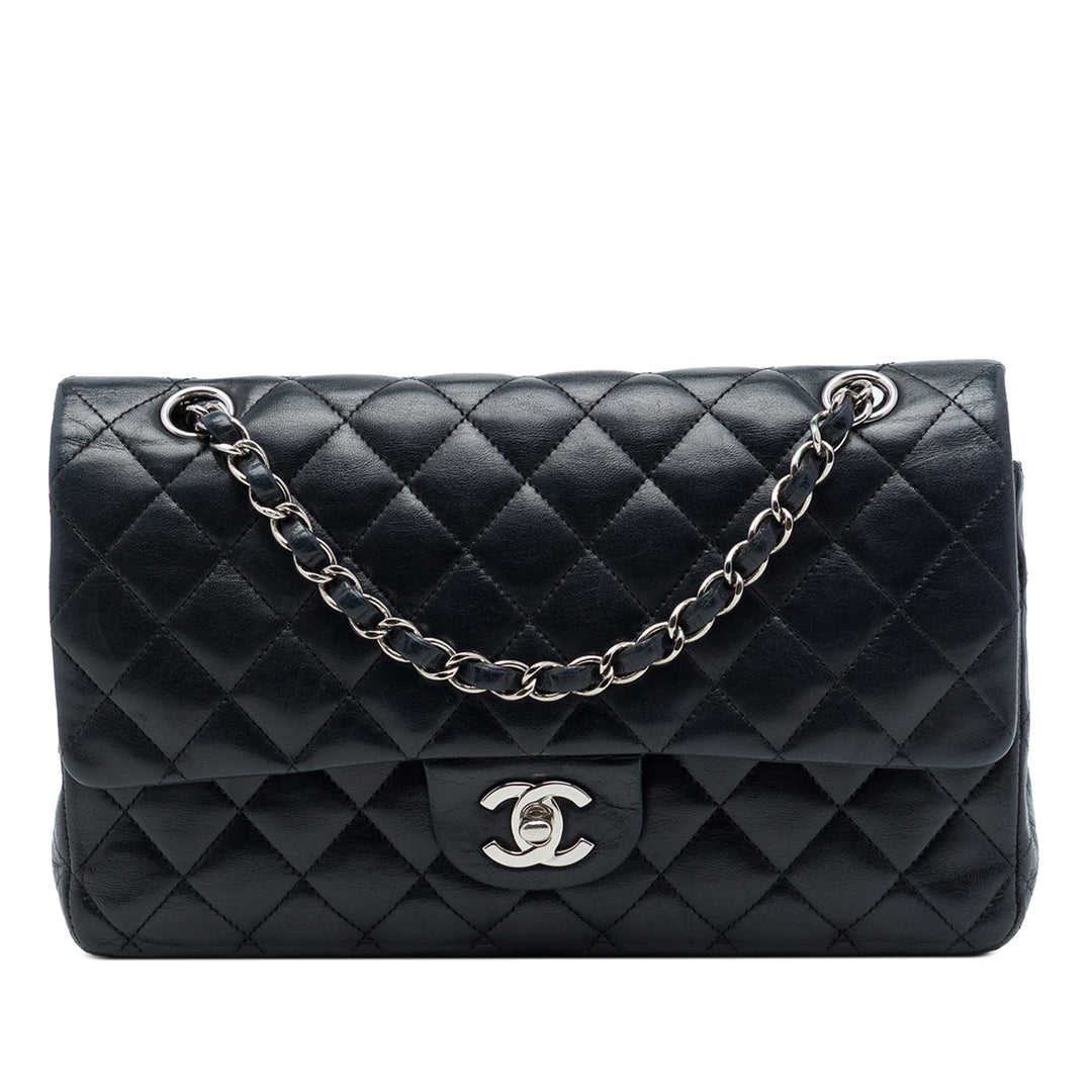 Chanel Classic Double rabat Moyen Cuir d'agneau Noir – vue principale – GABY PARIS