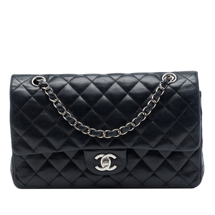 Chanel Classic Double rabat Moyen Cuir d'agneau Noir – vue principale – GABY PARIS