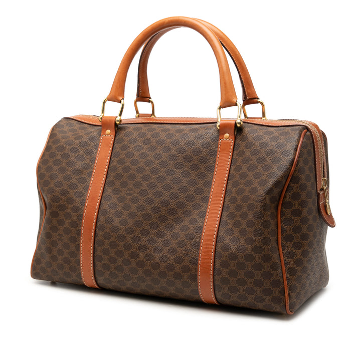 Celine Macadam Boston Sac Toile enduite Marron