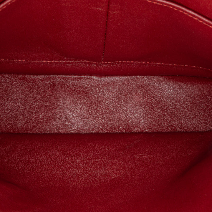 Medium Classic Tweed Double Flap Red - Gaby Paris