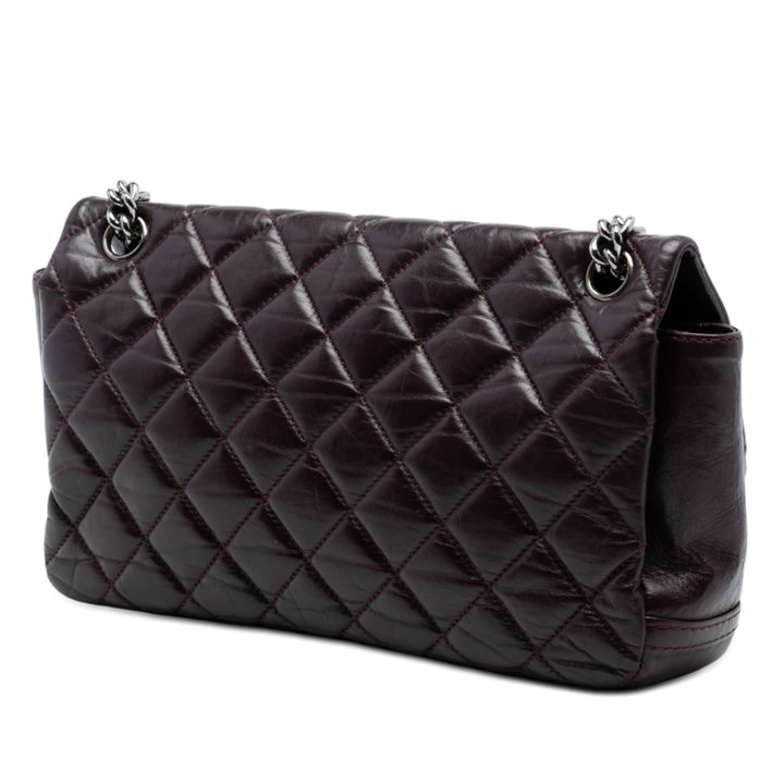 Chanel Small vieilli Cuir de veau Lady Perley à rabat