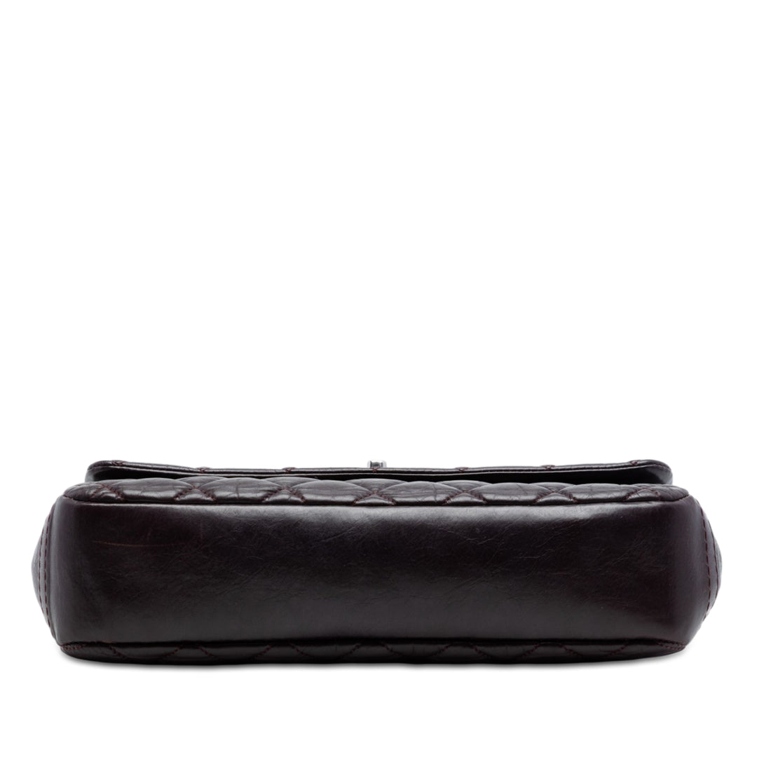 Chanel Small vieilli Cuir de veau Lady Perley à rabat